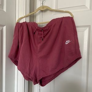 Pink Nike Sweatshorts